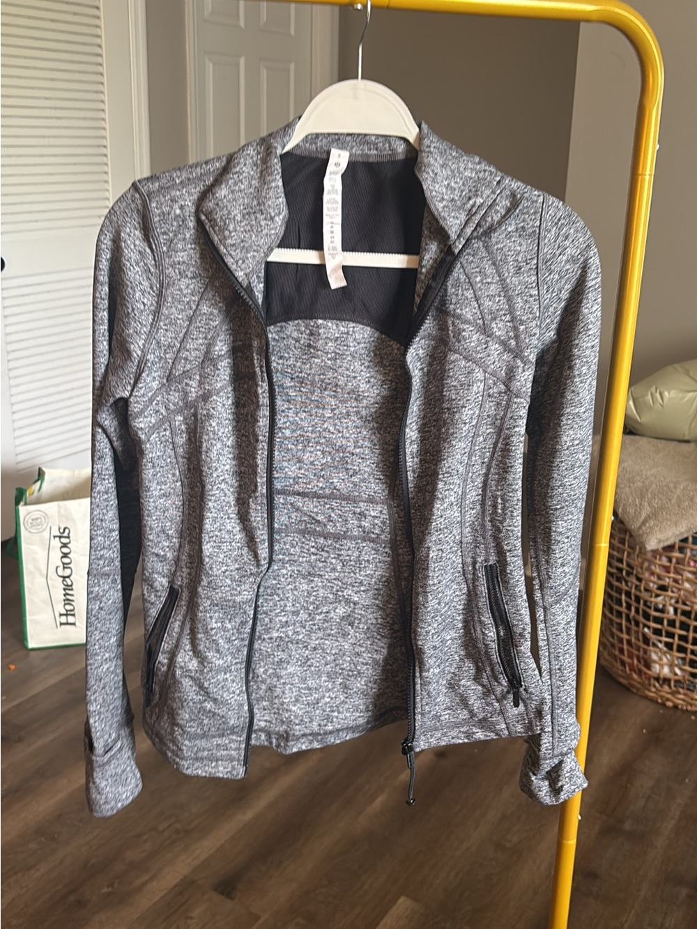 lululemon athletica Heathered Gray Full-Zip Utility Jacket